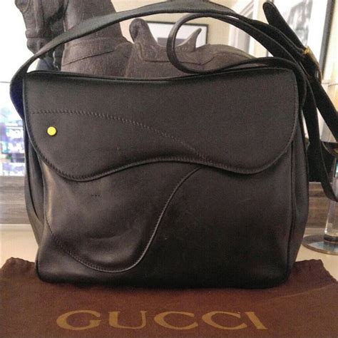 gucci black saddle bag|gucci saddle bag vintage.